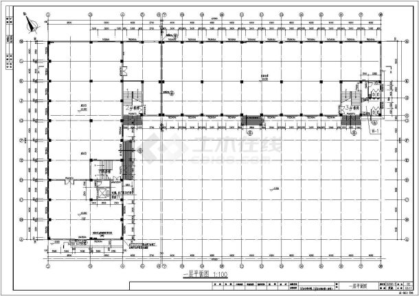 某地区办公综合楼建筑图（共11张）-图一