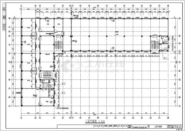 某地区办公综合楼建筑图（共11张）-图二
