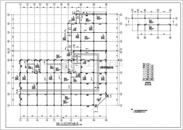 省院8.5烈度区多层框架结构图纸-图二