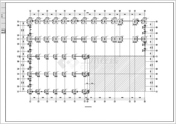 75t(20t)吊车钢结构厂房结构施工图（含建筑图）-图二