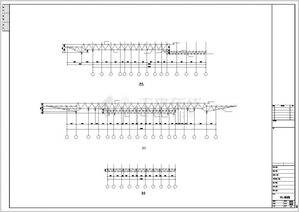[天津]钢网架及钢结构连廊结构设计深化图-图二
