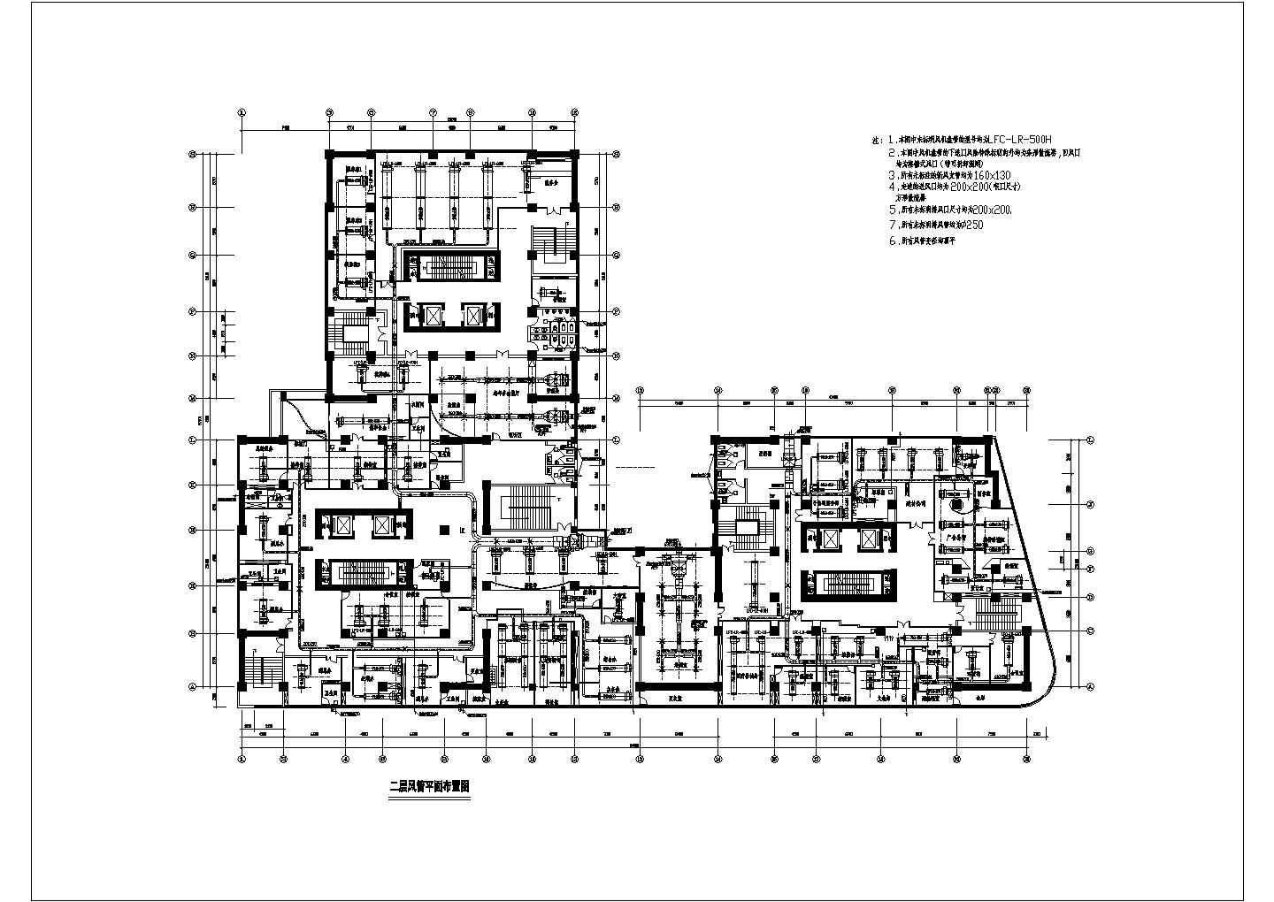 某商住公寓中央空调系统cad设计施工图