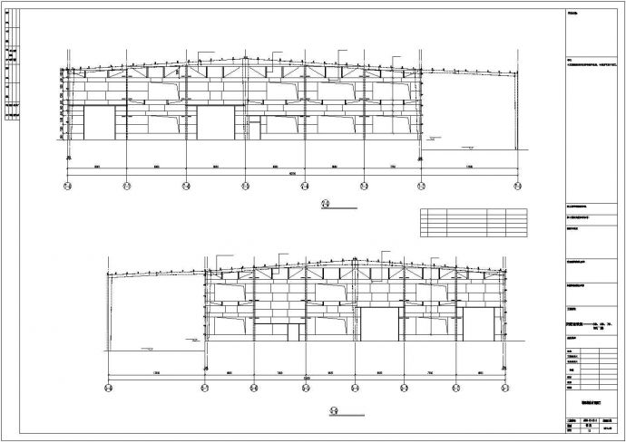 单层门式钢架厂房CAD参考图_图1