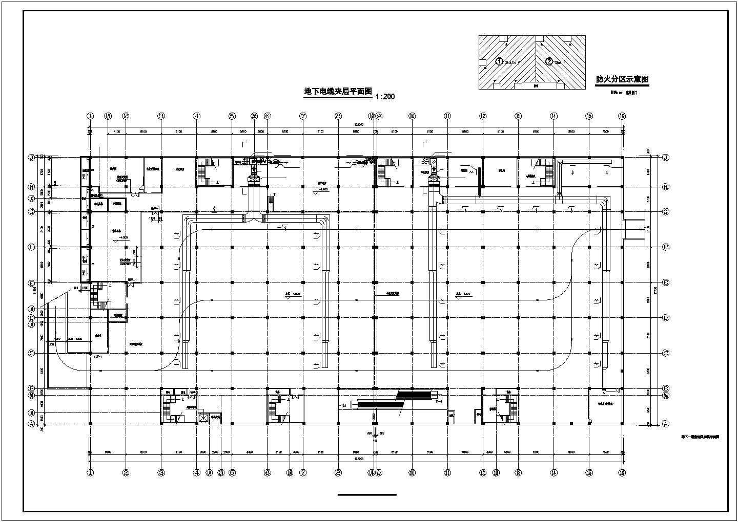 某商场空调水系统规划布置图