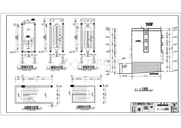 某轻钢厂房建筑结构设计CAD方案图-图一