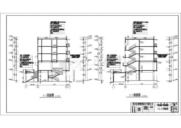 某轻钢厂房建筑结构设计CAD方案图-图二