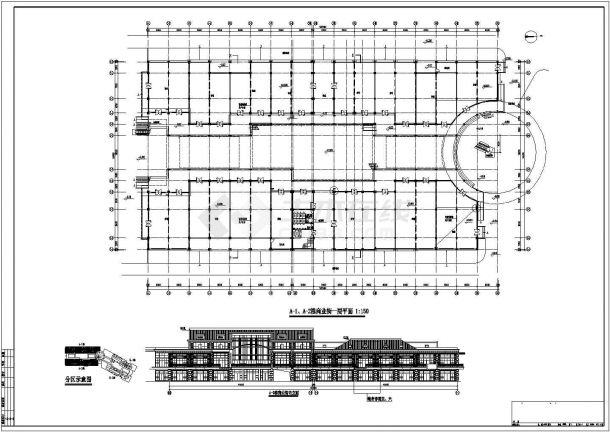 长春市某大型地区商场建筑布置图-图二