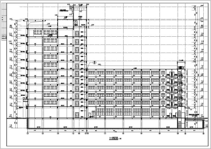 某地11层框剪结构办公楼建筑设计施工图_图1