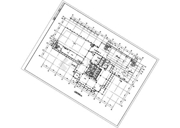 某地酒店大厦施工建筑图-图一