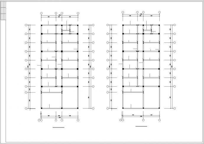 市级实验小学教学楼cad混合结构施工图纸_图1