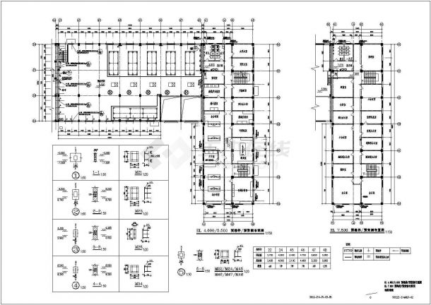 某地电厂化学水处理装置建筑设计施工图-图二
