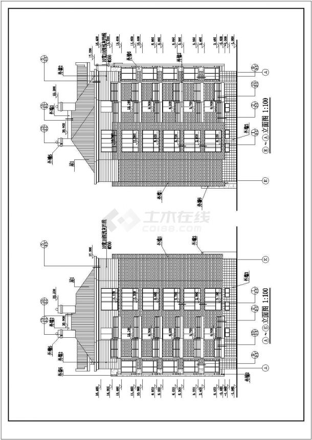 某地六层阁楼住宅建筑设计图（共11张）-图一