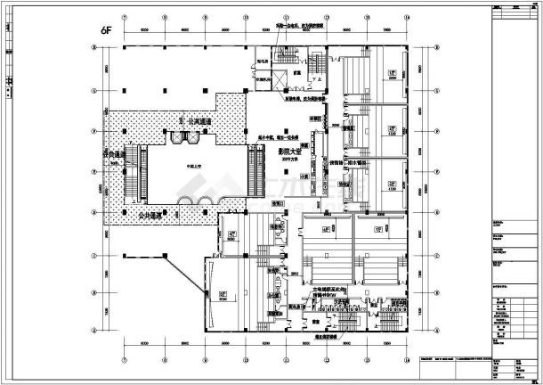 某钢混结构影院工程结构施工图（钢台阶）-图二