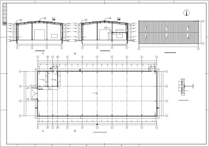 [新疆]钢结构厂房结构施工图（含建筑图，独立基础）_图1