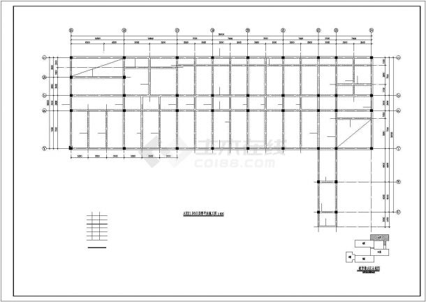 四坡屋面框架结构住宅设计图纸-图一