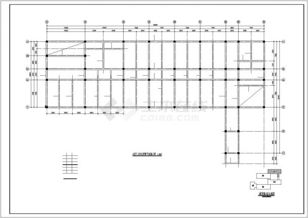 四坡屋面框架结构住宅设计图纸-图二