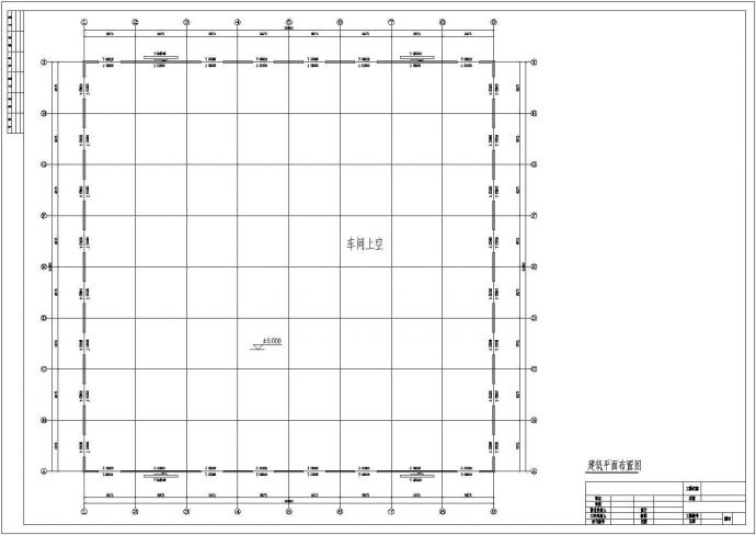 某55m×55m双跨5t吊车钢结构厂房结构设计图_图1