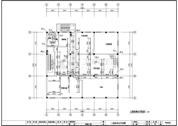 [湖南]休闲中心建筑消防设计图纸-图二