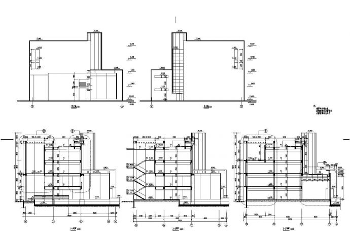 某地厂区办公楼建筑CAD施工图纸（含设计说明）_图1