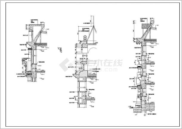 某地 五层社保局综合办公楼建筑CAD施工图（含效果图、建筑设计总说明）-图二