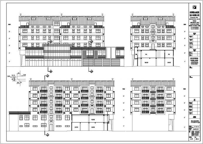 某地多层底框结构住宅楼建筑设计施工图_图1