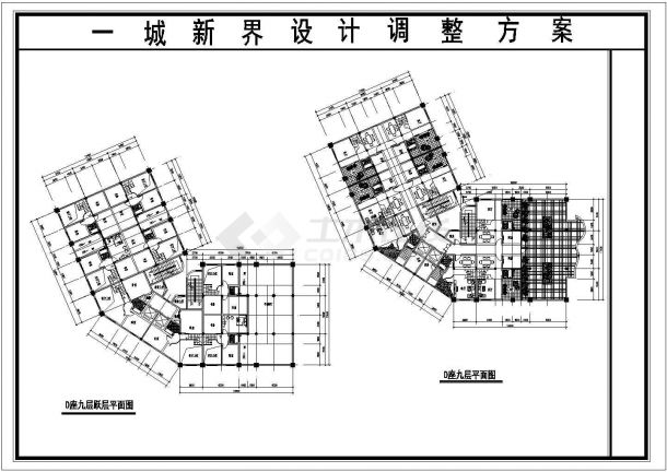 某地区一套简单的多层住宅楼建筑cad施工图（共5张）-图二