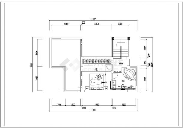 别墅双层同程式散热器采暖设计施工图-图二