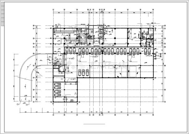 某高层商用综合楼建筑设计施工图-图二