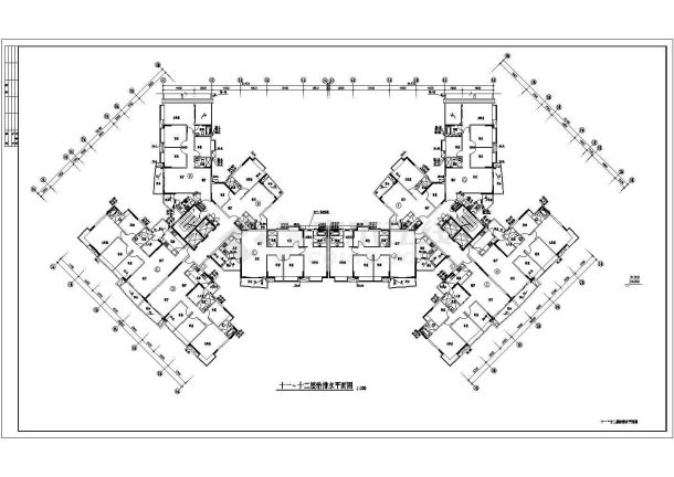 高层给排水施工示意图-图一