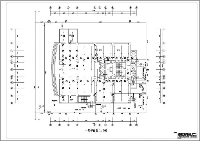 多层大酒店给排水系统规划CAD详细参考图_图1