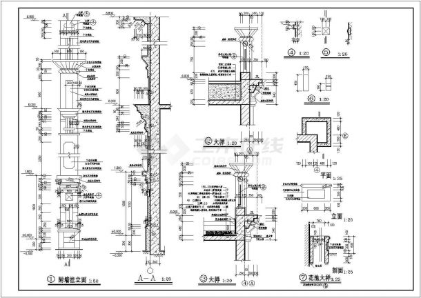 经典的欧式别墅建筑施工图（共11张）-图二