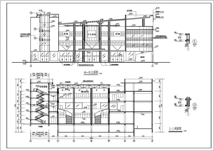 某地四层框架结构商场建筑设计方案图_图1