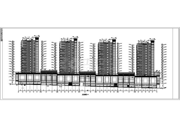 某商住楼三层裙房部分建筑设计方案图-图二