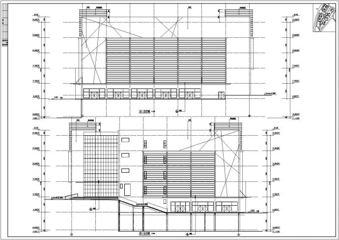 某地六层框架结构商业楼建筑设计方案图_图1