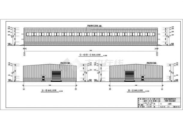 某24米跨门式刚架厂房结构施工图（包含建筑设计）-图一
