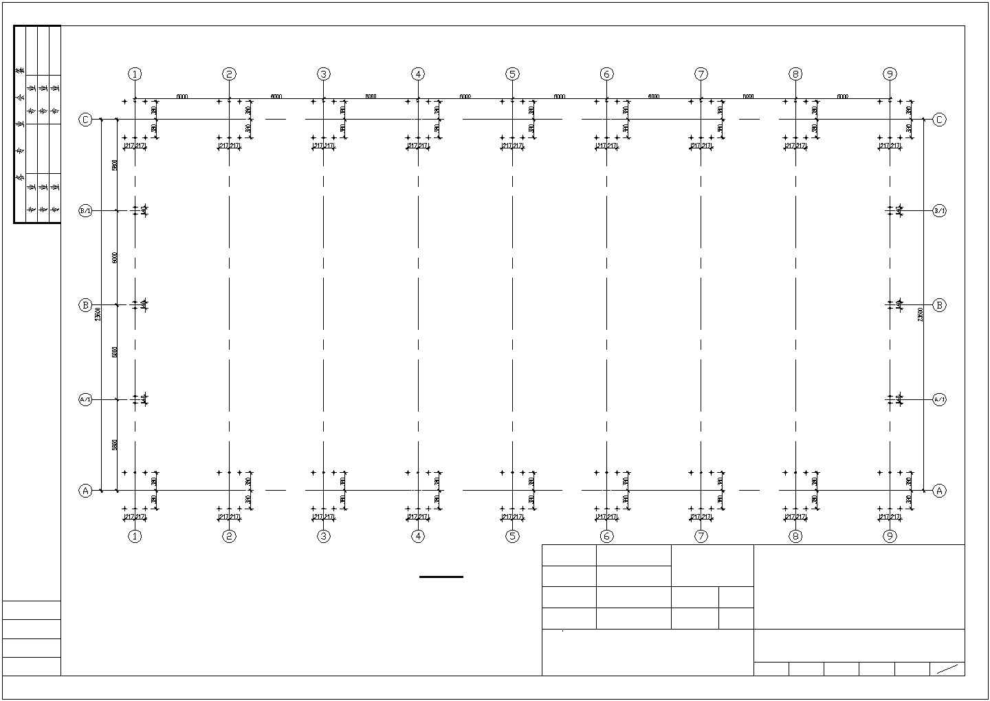 某48mX64m厂房钢结构设计图