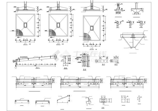 某带吊车钢混排架厂房结构设计图-图二