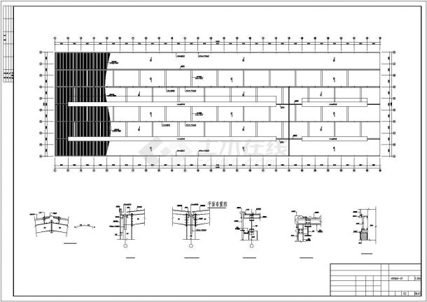 九江某分段装焊车间结构设计图-图二