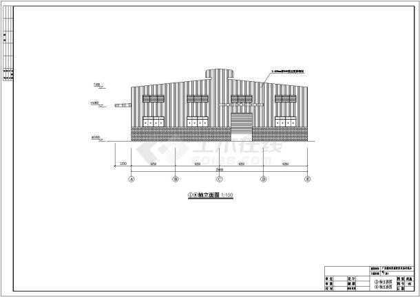 某地一层轻钢厂房全套结构设计施工图-图一