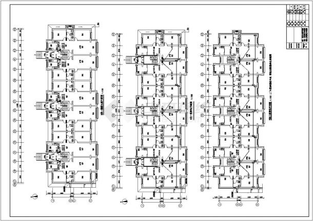 某地多层居民楼电气CAD布置详图-图一