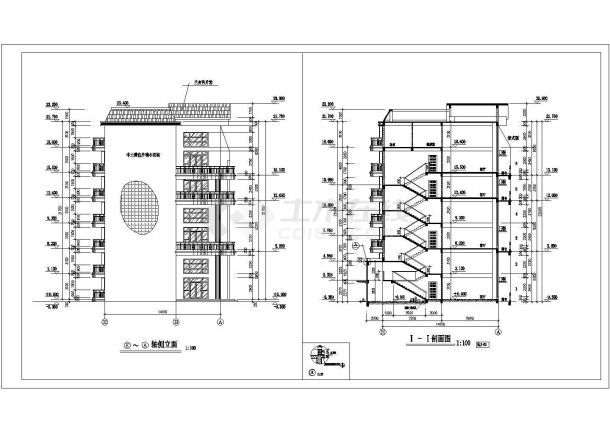 某地七层住宅楼建筑设计放哪图（共13张）-图一