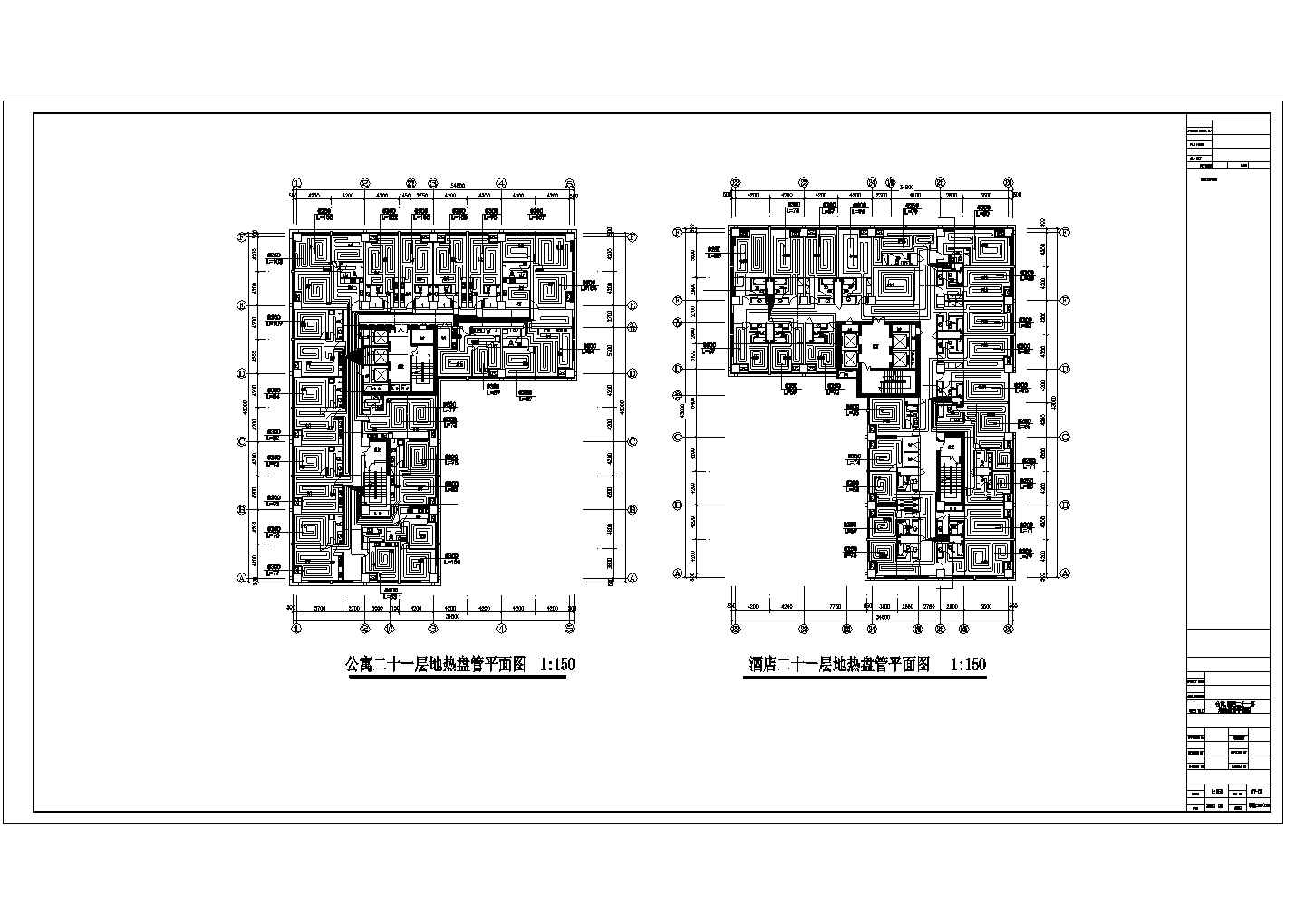 内蒙古某广场采暖建筑布置参考cad