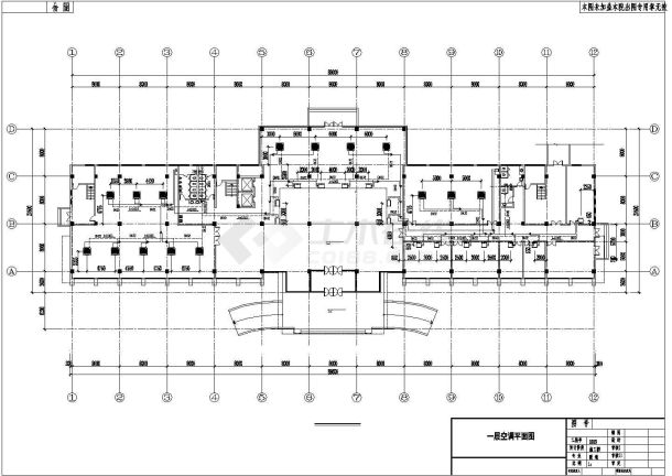 某四层办公楼空调建筑布置参考cad-图二