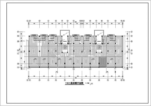 小高层居民楼地暖系统施工CAD套图-图二