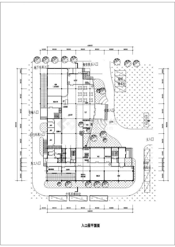某地区一套经典的酒店建筑施工图（共10张）-图二