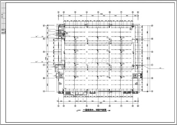 广东某厂房给排水及消防喷淋图纸-图二