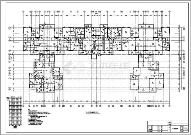 某18层剪力墙结构住宅楼结构设计施工图-图一