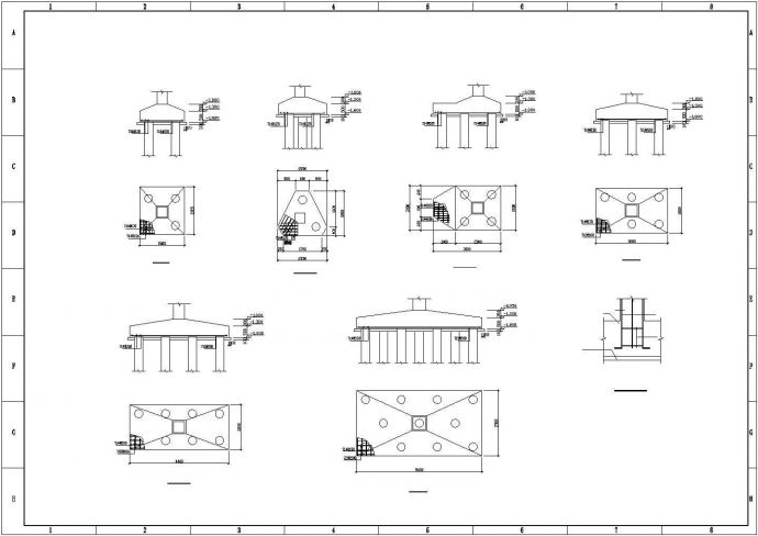 多层框架结构办公楼建筑结构设计图_图1