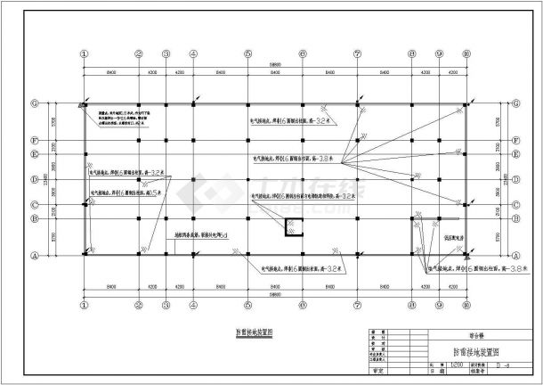 某地大型综合楼电气设计CAD图纸-图一
