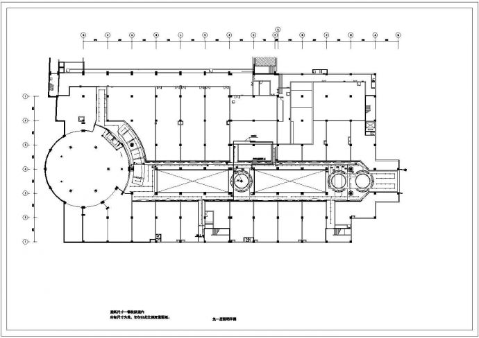 余姚市某地商场电气设计CAD布置图_图1